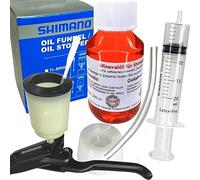 Fantic26 Kit di servizio per freni a disco Shimano, set di manutenzione e sfiato + siringa da 100 ml di olio minerale per sfiato, tubo, beccuccio di riempimento Shimano TL-BR003 M5