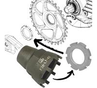 Fantic26 Lockring Tool Ebike - Anello di chiusura per bicicletta, ruota dentata Spider Service Tool di smontaggio per Ebike Brose Motor Drive S/Mag per Bosch Gen.2 Gen.3 Performance CX, Yamaha PW-X