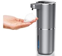 Fantictas Dispenser Sapone Automatico, 380 ml Dispenser Sapone Bagno con Sensore A Infrarossi, Dosatore Sapone Schiuma da Parete 4 Livelli Regolabili, USB Rechargeable, per Cucina, Bagno, Hotel