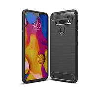 FanTing Cover per LG G8s ThinQ, Custodia Protezione in Morbida Silicone TPU, durevol, Anti Shock, Custodia per LG G8s ThinQ -Nero