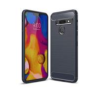FanTing Cover per LG G8s ThinQ, Custodia Protezione in Morbida Silicone TPU, durevol, Anti Shock, Custodia per LG G8s ThinQ -Blu Scuro