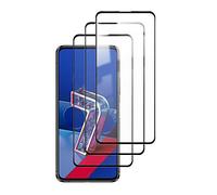 FanTing Vetro Temperato per Asus Zenfone 7 Pro ZS671KS,[Durezza 9H,copertura completa,assenza di bolle e impronte digitali],Proteggi schermo HD antigraffio per Asus Zenfone 7 Pro ZS671KS-Nero(4 Pezzi)