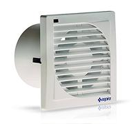 Fantini Cosmi AP0398 Aspiratore Elicoidale Extrapiatto con Temporizzatore Elettronico, Modello EV 10/4" T, 230 V, Bianco, Diametro: 100 mm