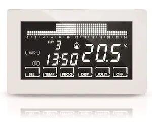 Fantini Cosmi Crontermostato Settimanale Intellitouch Ultrapiatto Touch-Screen A Semi-Incasso Codice Prod: Ch193b