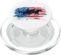 Fantino da corsa con bandiera americana Derby patriottico PopSockets PopGrip per MagSafe