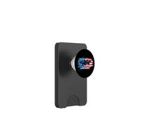 Fantino da corsa con bandiera americana Derby patriottico PopSockets PopWallet per MagSafe
