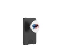 Fantino da corsa con bandiera americana Derby patriottico PopSockets PopWallet per MagSafe