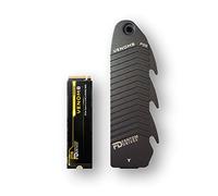 Fantom Drives - VENOM8 2TB NVMe Gen 4 M.2 SSD interno - Aggiornamento memoria PS5 3D NAND TLC - DDR4 DRAM Cache - 7400MB/s Solid State Drive w/Heatsink (VM8X20-PS5)