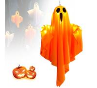 Fantome Halloween Decoration, Ghosts Hanging Halloween Deco, Halloween Fantasma Appeso Decorazione, Fantasmi Appesi per Halloween (Bianco-