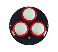 Fanton 01916 Disco di ricambio 3 prese CEE 400V per prolunghe IP55 colore nero