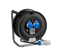 Fme Fanton Avvolgicavo elettrico ONDA 3P e disgiuntore termico Nero e Blu
