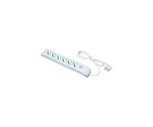 FANTON 40430 prolunghe e multiple 1,5 m 6 presa(e) AC Interno Bianco Fanton