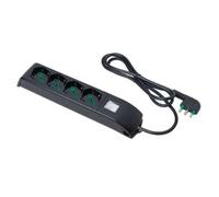 FANTON MULTIPRESA 4 PRESE BIPASSO/TEDESCHE 1,5M 3G1+INTERRUTTORE 410101