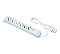 Multipresa 6 Posti Italiana Bipasso / Schuko Bianco