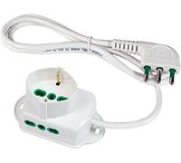 Multipresa Fanton 3 prese bipasso schuko bianca 42105