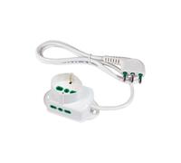 Fanton Multipresa 42105 – 3 prese bipasso Schuko bianca con cavo 1,5 m