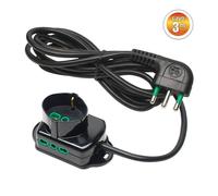 FANTON 42108 prolunghe e multiple 3 m 3 presa(e) AC Interno Nero Fanton