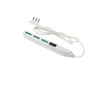 FANTON 47402 Multipresa SLIM 3 prese bipasso, interruttore di sovraccarico con spina piccola CLOCK e 1,5 metri di cavo, utile per posti stretti, dietro a mobili e comodini