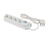 FANTON 474205 Multipresa OMEGA cavo 3 metricon 4 prese bipasso schuko spina a squadra grande italiana 16A+ interruttore bipolare luminoso