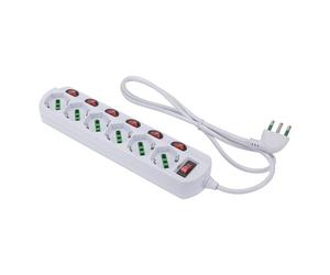 FANTON 47438 prolunghe e multiple 1,2 m 6 presa(e) AC Interno Bianco Fanton