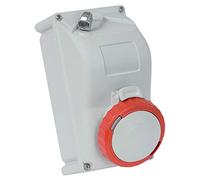 Presa da parete industriale Fanton 3P+T 16A 400V IP67 rosso 73344