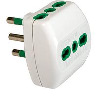 Adattatore triplo Fanton spina 16A+T con 3 prese bipasso 82180