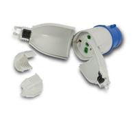 FANTON Adattatore CEE da spina CEE 16A a una presa bipasso schuko IP44