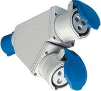 39284 FME 73.105 ADATTATORE CEE 16A 2 PRESE 220V IP44