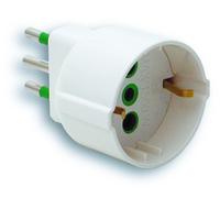 Adattatore Fanton spina 10A+T e presa Schuko 82120
