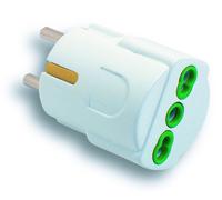 Fanton ADATTATORE SEMPLICE 2P+T spina schuko/presa 10/16A 5.00 pz
