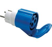 Fanton ADATTATORE SPINA SCHUKO 2P+T 16A PRESA 2P+T 16A CEE BLU