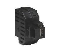 Fme Alimentatore USB 2,1A da incasso con aggancio Keystone nero