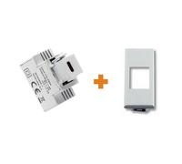 Fanton caricatore 1 USB-C 3A Ricarica rapida 18W da incasso Bticino Axolute bian