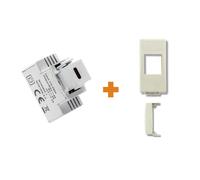 Fanton caricatore 1 USB-C 3A Ricarica rapida 18W da incasso Bticino Luna - 82901