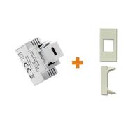 Fanton caricatore 1 USB-C 3A Ricarica rapida 18W da incasso Legrand vela bianco