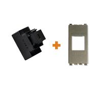 Fanton caricatore 1 USB-C 3A Ricarica rapida 18W da incasso Vimar Eikon Next gri