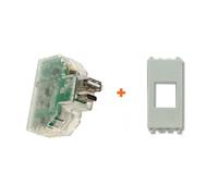 Fanton caricatore USB A+C incasso compatibile Bticino Luna bianca - 82893-LB