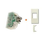 Fanton caricatore USB A+C incasso compatibile Legrand Cross Bianca - 82893-CB