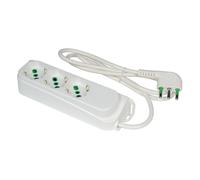 FANTON -E Multipresa 3 prese bipasso schuko 2P+T 16A cavo 1 m. 3G1 H05VV-F