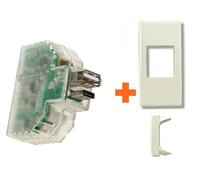Fanton Keystone caricatore carica tutto USB A+C incasso compatibile Legrand Cros