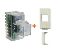 Fanton lampada da incasso notturna segna passo compatibile Bticino Luna bianca 8