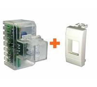 Fanton lampada emergenza led da incasso compatibile Bticino Light bianca - 82882