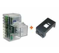 Fanton lampada emergenza led da incasso compatibile Gewiss Playbus grigia - 8288