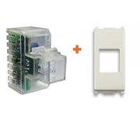 Fanton lampada emergenza led da incasso compatibile Vimar Plana bianca - 82882-V