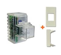Fanton lampada notturna incasso segnapasso compatibile Legrand Vela bianca - 828