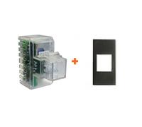 Fanton lampada notturna segna passo led compatibile Bticino Axolute grigio scuro