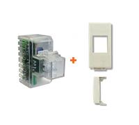 Fanton lampada notturna segna passo led compatibile Bticino Luna - 82883-BL