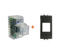 Fanton lampada notturna segna passo led compatibile Gewiss Chorus nera - 82883-C