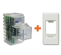 Fanton lampada notturna segna passo led compatibile Gewiss System bianca - 82883