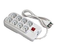 FANTON MULTIPRESA 4+4 POSTI BIPASSO/SCHUKO CON INTERRUTTORE 40440